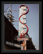 Load image into Gallery viewer, Old Bar And Lounge Sign - Framed Print