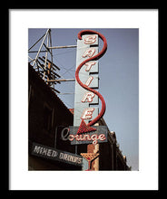 Load image into Gallery viewer, Old Bar And Lounge Sign - Framed Print