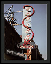 Load image into Gallery viewer, Old Bar And Lounge Sign - Framed Print