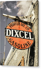 Load image into Gallery viewer, Old Dixcel Gasoline Sign - Acrylic Print