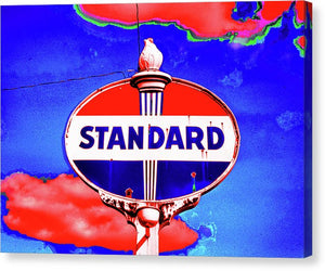 Old Standard Oil Sign - Canvas Print