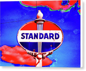 Old Standard Oil Sign - Canvas Print