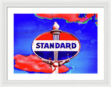 Load image into Gallery viewer, Old Standard Oil Sign - Framed Print