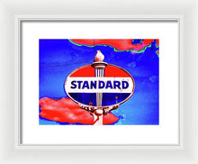 Load image into Gallery viewer, Old Standard Oil Sign - Framed Print