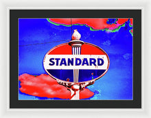 Load image into Gallery viewer, Old Standard Oil Sign - Framed Print