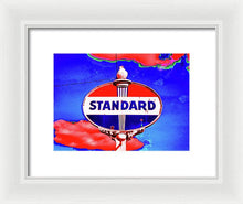 Load image into Gallery viewer, Old Standard Oil Sign - Framed Print