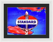 Load image into Gallery viewer, Old Standard Oil Sign - Framed Print