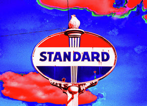 Old Standard Oil Sign - Art Print