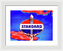 Load image into Gallery viewer, Old Standard Oil Sign - Framed Print