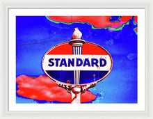 Load image into Gallery viewer, Old Standard Oil Sign - Framed Print