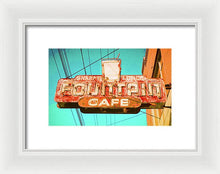 Load image into Gallery viewer, Old Vintage Cafe Soda Fountain Sign - Framed Print