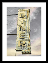 Load image into Gallery viewer, Old, Vintage Diner Sign - Yellow - Framed Print