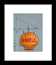 Load image into Gallery viewer, Old, Vintage Shell Gas Station Sign - Framed Print