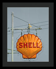 Load image into Gallery viewer, Old, Vintage Shell Gas Station Sign - Framed Print