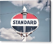 Load image into Gallery viewer, Old Vintage Standard Oil Sign - Canvas Print