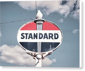 Old Vintage Standard Oil Sign - Canvas Print