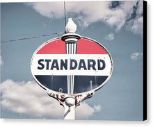 Load image into Gallery viewer, Old Vintage Standard Oil Sign - Canvas Print