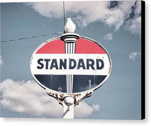 Old Vintage Standard Oil Sign - Canvas Print