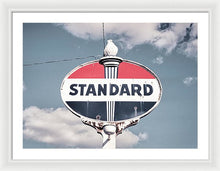 Load image into Gallery viewer, Old Vintage Standard Oil Sign - Framed Print