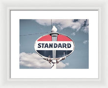 Load image into Gallery viewer, Old Vintage Standard Oil Sign - Framed Print