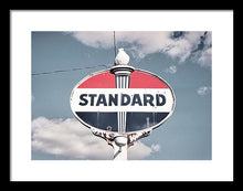 Load image into Gallery viewer, Old Vintage Standard Oil Sign - Framed Print