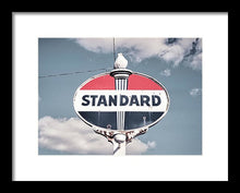 Load image into Gallery viewer, Old Vintage Standard Oil Sign - Framed Print