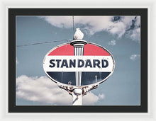 Load image into Gallery viewer, Old Vintage Standard Oil Sign - Framed Print