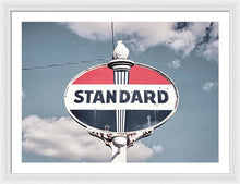 Load image into Gallery viewer, Old Vintage Standard Oil Sign - Framed Print