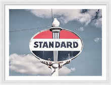 Load image into Gallery viewer, Old Vintage Standard Oil Sign - Framed Print