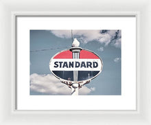 Load image into Gallery viewer, Old Vintage Standard Oil Sign - Framed Print