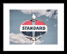 Load image into Gallery viewer, Old Vintage Standard Oil Sign - Framed Print