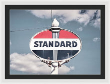 Load image into Gallery viewer, Old Vintage Standard Oil Sign - Framed Print