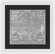 Load image into Gallery viewer, Old Map Of Paris 1652 - Framed Print