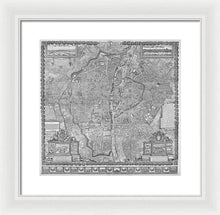 Load image into Gallery viewer, Old Map Of Paris 1652 - Framed Print