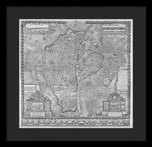 Load image into Gallery viewer, Old Map Of Paris 1652 - Framed Print