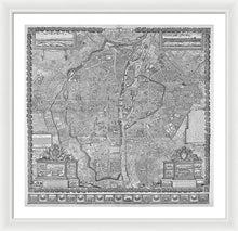 Load image into Gallery viewer, Old Map Of Paris 1652 - Framed Print