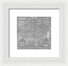 Load image into Gallery viewer, Old Map Of Paris 1652 - Framed Print