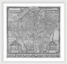 Load image into Gallery viewer, Old Map Of Paris 1652 - Framed Print