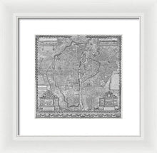 Load image into Gallery viewer, Old Map Of Paris 1652 - Framed Print