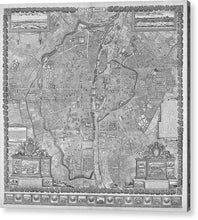 Load image into Gallery viewer, Old Map Of Paris 1652 - Acrylic Print