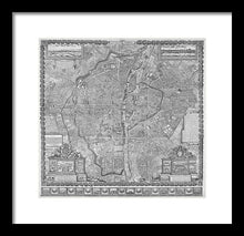 Load image into Gallery viewer, Old Map Of Paris 1652 - Framed Print