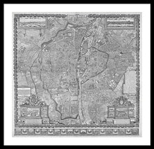 Load image into Gallery viewer, Old Map Of Paris 1652 - Framed Print