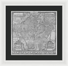 Load image into Gallery viewer, Old Map Of Paris 1652 - Framed Print