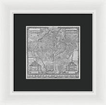 Load image into Gallery viewer, Old Map Of Paris 1652 - Framed Print