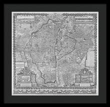 Load image into Gallery viewer, Old Map Of Paris 1652 - Framed Print