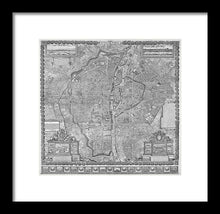 Load image into Gallery viewer, Old Map Of Paris 1652 - Framed Print