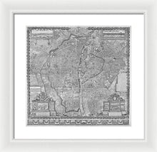 Load image into Gallery viewer, Old Map Of Paris 1652 - Framed Print