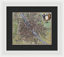 Load image into Gallery viewer, Old Map Of Paris 1657 - Framed Print