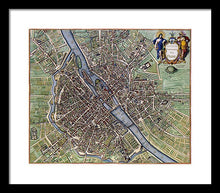 Load image into Gallery viewer, Old Map Of Paris 1657 - Framed Print