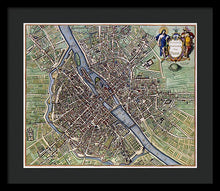 Load image into Gallery viewer, Old Map Of Paris 1657 - Framed Print